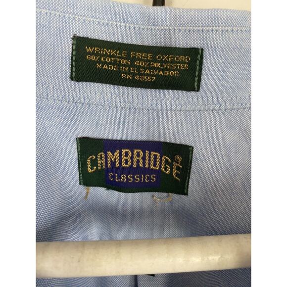 Bundle 2 Long Sleeve Shirts Cambridge Classics 36/37 & Tailorbird XLT - Picture 6 of 9